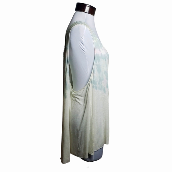 Free People We the Free Cruz Washed Cape Tank in Ivory Combo Sz: M - Picture 8 of 16